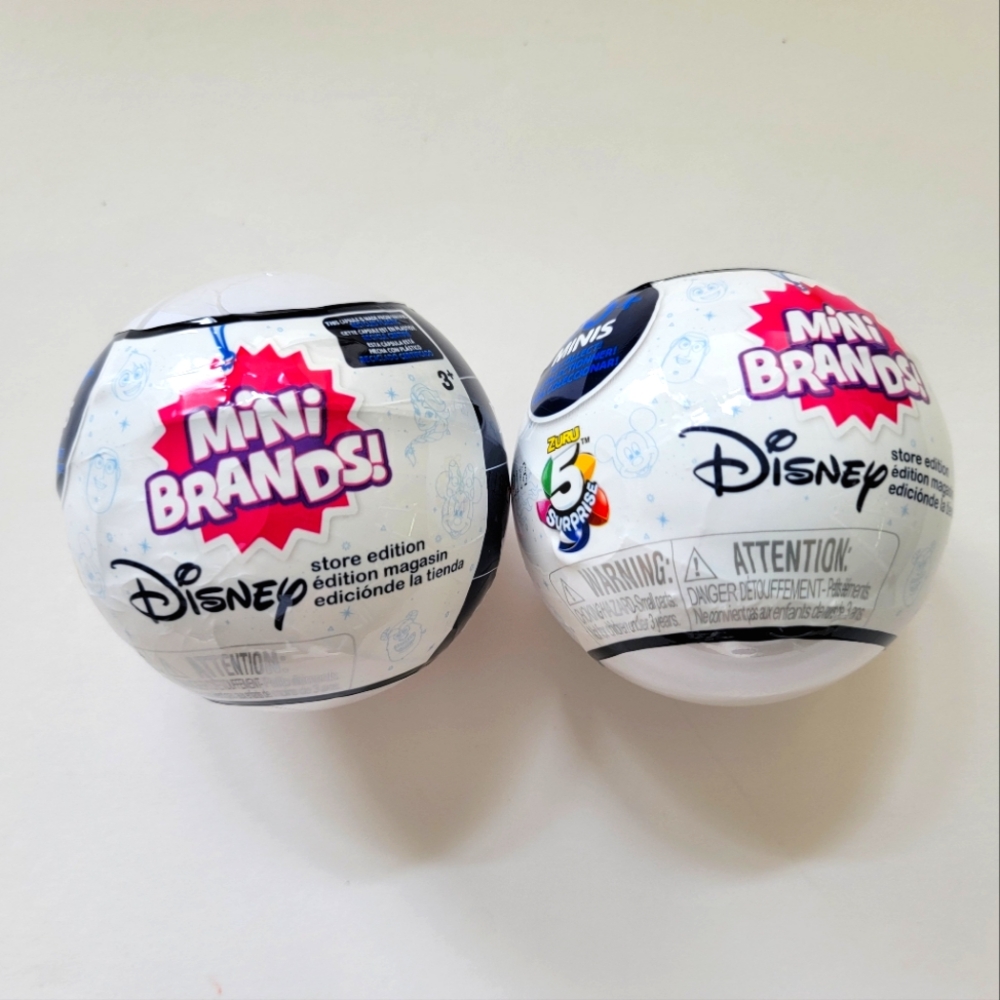 Mini Brands Disney Store Series 1 Surprise Capsules (Pack of 2), new